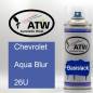 Preview: Chevrolet, Aqua Blur, 26U: 400ml Sprühdose, von ATW Autoteile West.